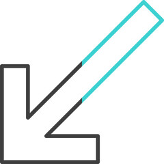 Down Left Icon