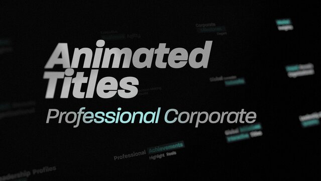Professional Corporate Typography Titles 
