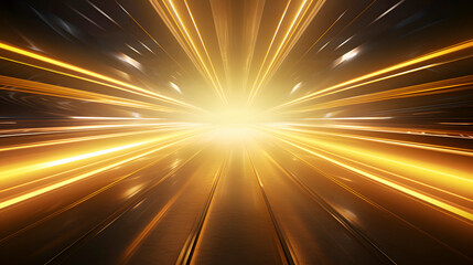 Obraz premium Digital golden light glowing straight line abstract graphic poster web page PPT background
