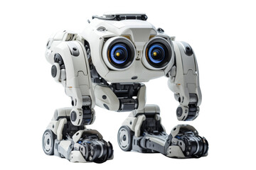 Fototapeta premium Robot to help the disabled.Isolated on transparent background.