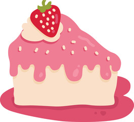 cake with strawberry