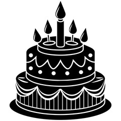 birthday cake illustration