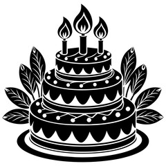 birthday cake illustration