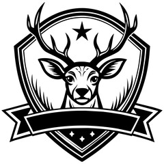 Deer head silhouette