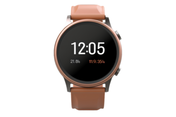 Pink Band Smart Watch. On a White or Clear Surface PNG Transparent Background.