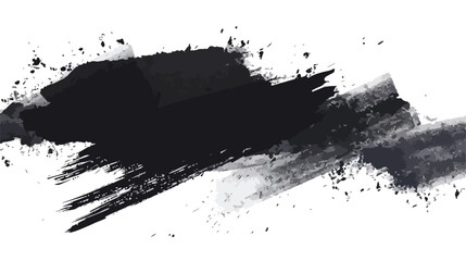 Grunge Brush Stroke flat vector isolated on white background