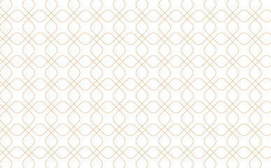 Vector seamless geometric square shape pattern in gold and white