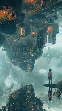 parallel universe, upside down ,fantasy,