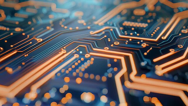 A closeup of a completed silicon wafer covered in tiny circuits and lines that will eventually power tingedge technology showcasing . .