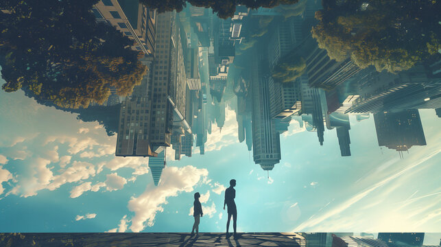 parallel universe, upside down ,fantasy,