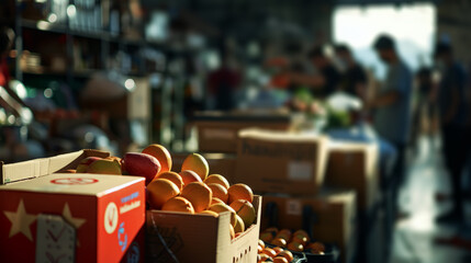 humanitarian food sorting center	