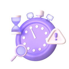time is running out stop watch Empty State Object 3D