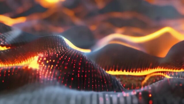 A closeup of the softwares machine learning capabilities allowing it to continuously improve and adapt to new data and information.