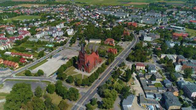 Panorama Church Inowroclaw Kosciol Nmp Aerial View Poland