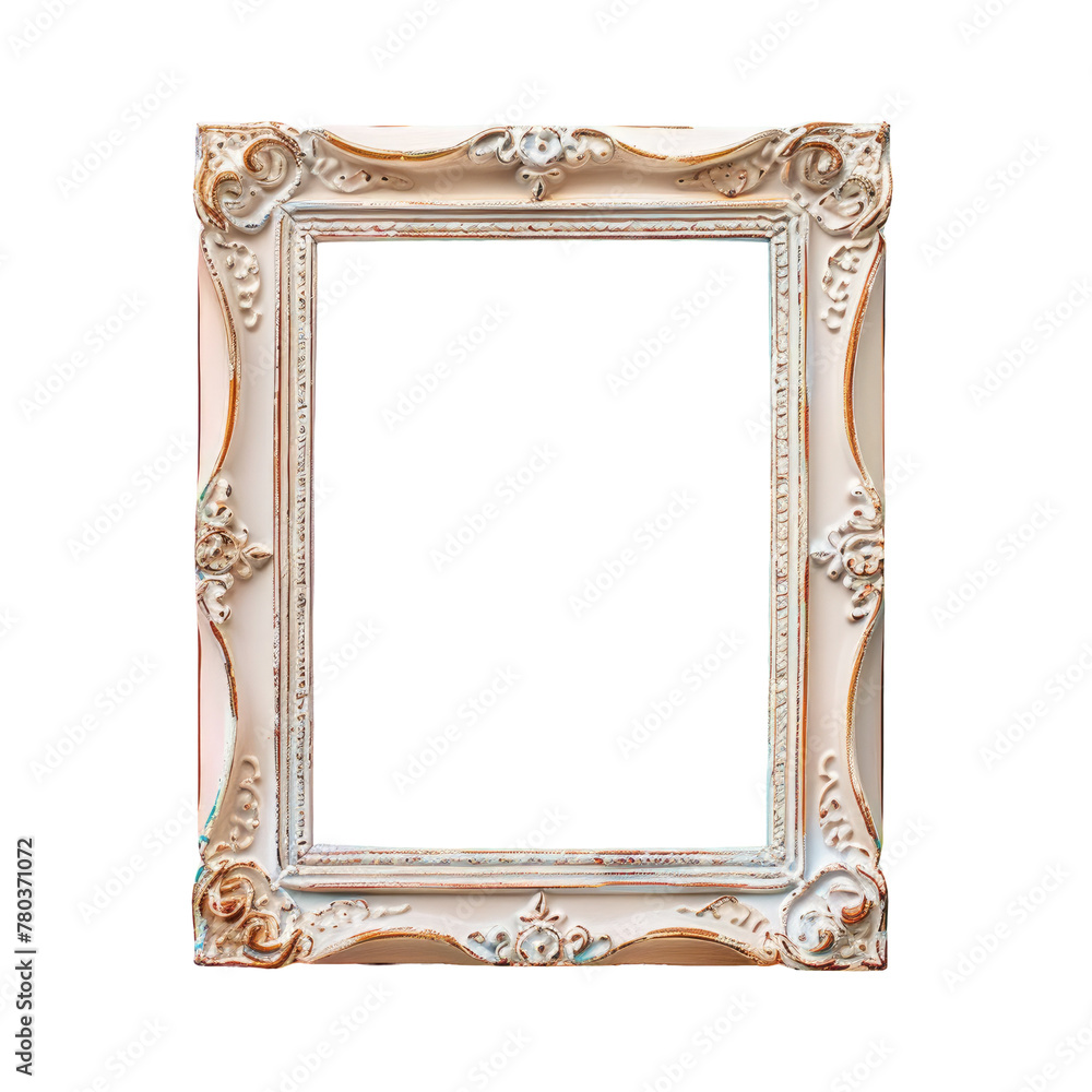 Poster a close-up of a picture frame with a transparent background