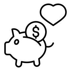 Thrift  Icon Element For Design