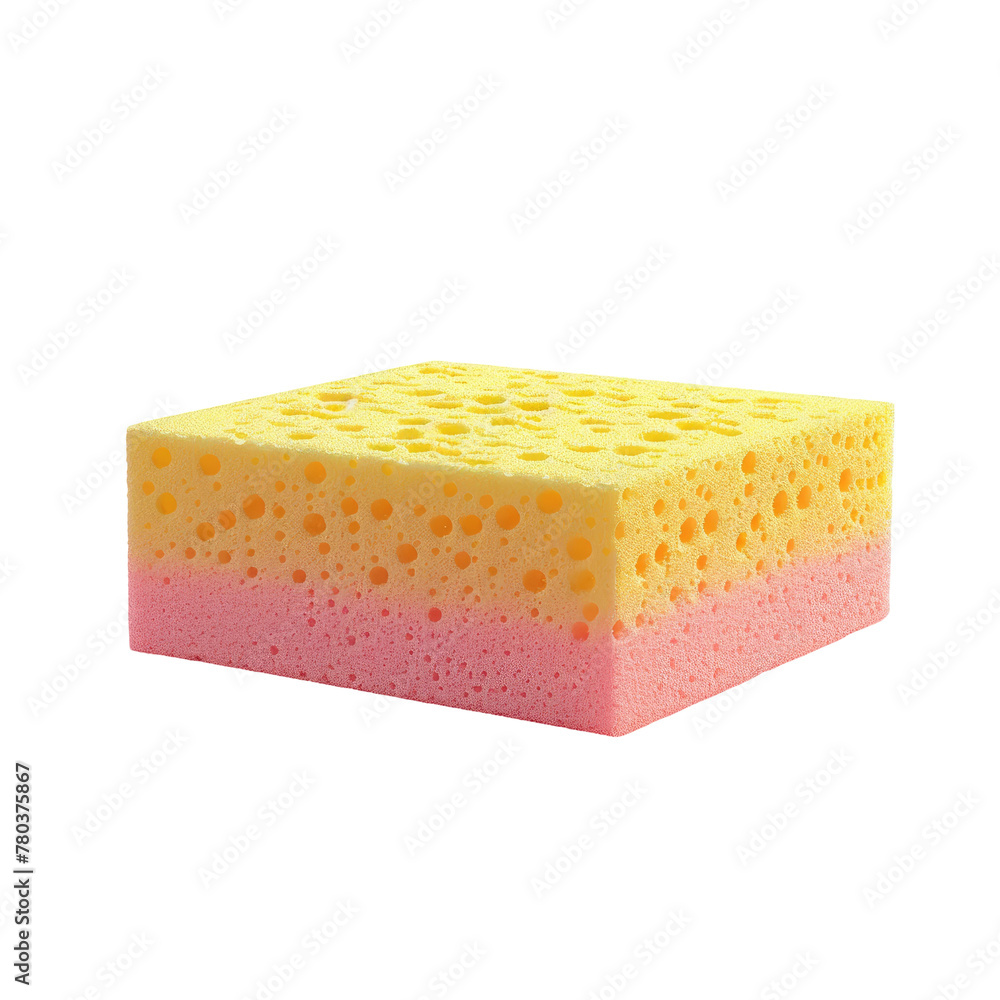 Poster a close up of a sponge on a transparent background