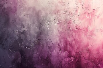 Abstract wet glass surface with a textured gradient transition from deep purple to soft pink, giving a feeling of depth and richness.. - obrazy, fototapety, plakaty