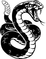 A rattlesnake snake animal sport team cartoon mascot