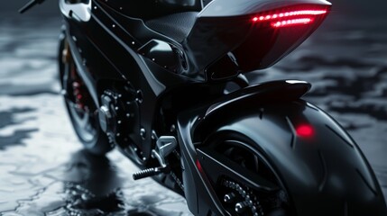A Sleek And Modern Motorcycle.