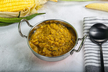 Vegan cuisine - Indian soup daal