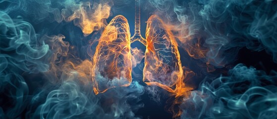 The mysterious workings of lung cancer - obrazy, fototapety, plakaty