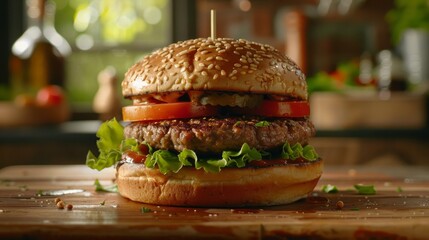 tasty burger theme backgound