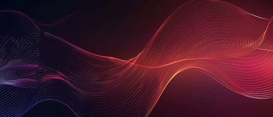 abstract colorful background with waves,abstract background with smooth lines in red, orange and yellow colors,Design element for technology, science, modern concept,Top view, flat lay

