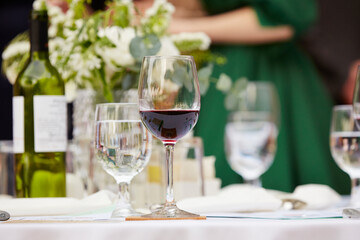 champagne glasses on a table