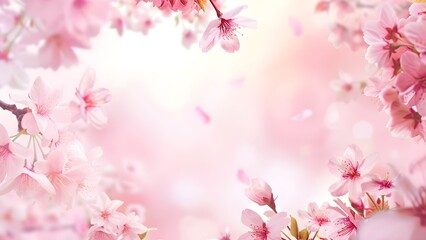 Naklejka na ściany i meble Sakura picture cherry blossom