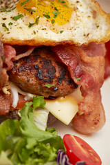 bacon and eggs sandwich