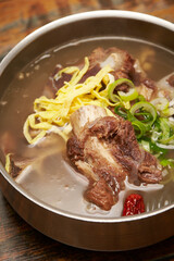 Short Rib Soup in a Hot Pot 
