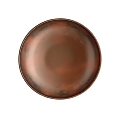 Brown plate on Transparent Background