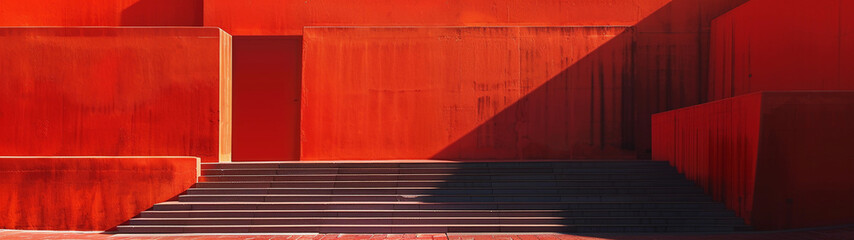 Geometric Play of Color and Shadow