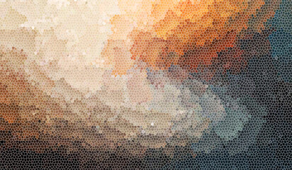 layered shadow blended abstract mosaic effect image file gradient dark blue mustard yellow orange beige ashes color wall mural background backdrop  © zdesignworks