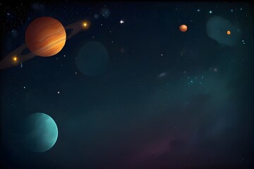 Outer space background Generative AI