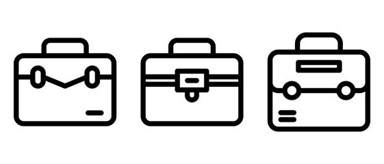 Obraz premium briefcase icon or logo isolated sign symbol vector illustration - high quality black style vector icons