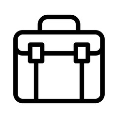 briefcase icon or logo isolated sign symbol vector illustration - high quality black style vector icons
