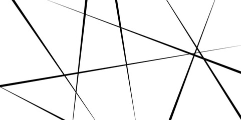 Random geometric line pattern on a transparent background. Random line low poly pattern. abstract seamless line vector. Amazing diagonal black background texture with white surface.