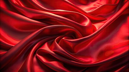 AI-generated illustration of a red silk background
