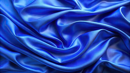 Fototapeta premium AI-generated illustration of a blue silk background
