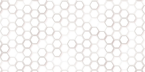 Seamless pattern of the hexagonal net.  Abstract geometry and white hipster fashion hexagon pattern light and shadow ,