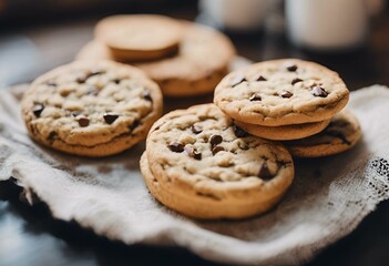 AI-generated illustration of chocolate chip cookies