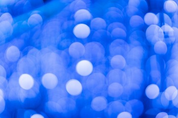 Closeup shot of blurred round lights.