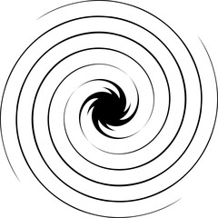 Abstract Spiral Lines Shape Ornament