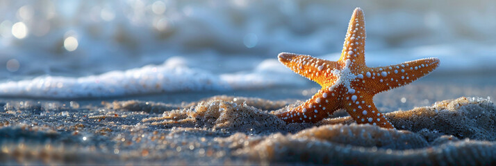 a Starfish beautiful animal photography like living creature - obrazy, fototapety, plakaty