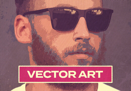 Vectorizer Vector Cartoon Comics Art Photo Effect Paper Texture Template Mockup Overlay Style