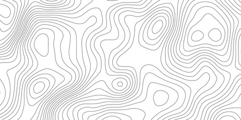 Fototapeta na wymiar Topographic map curves geographic line map pattern .panorama view black color wave curve lines .geographic mountain relief abstract grid .the concept map of a conditional geography map background .