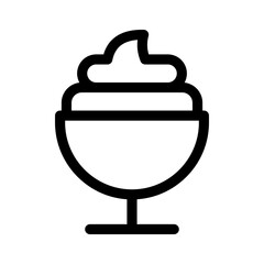dessert icon or logo isolated sign symbol vector illustration - high quality black style vector icons