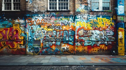 art graffiti on the wall 